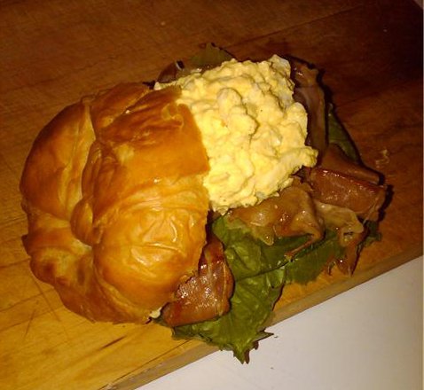 Egg Salad & Proscuitto Sandwich
